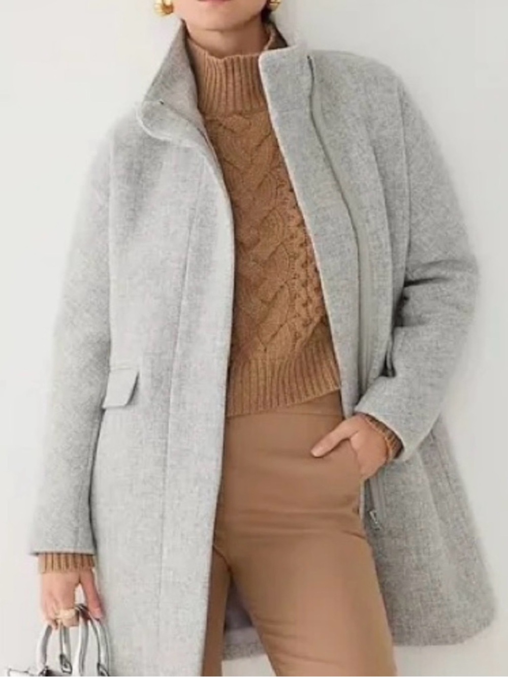 J. Crew Stadium Cloth Wool-Blend Coat